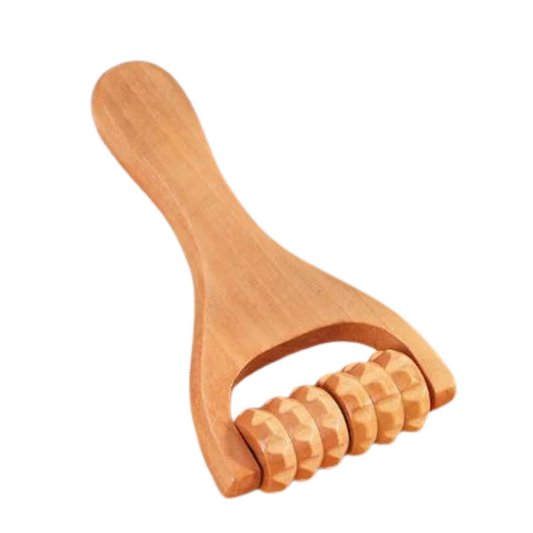 Wooden Hand Held Massage Roller